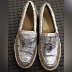 Dolce Vita Silver Loafers